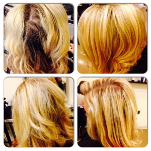 Mariah Mckenzie blonde hair repair highlights color