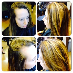 Mariah Mckenzie hair makeover color lowlights highlights