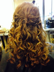 Mariah Mckenzie wedding formal curls